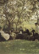 Ilya Repin On the Turf bench china oil painting reproduction